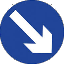 KEEP RIGHT